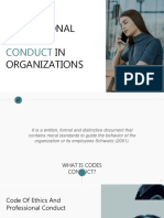 Professional IN Organizations: Codes of Conduct