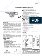 Model Ifma - Din-Rail Frequency To Analog Converter: Description