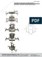 Series BBV-2 5-Valve Block and Bleed Manifold: Specifications - Installation and Operating Instructions