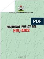 Nigeria: National Policy On HIV/AIDS