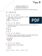 Examen Tipo Admision de Matematica