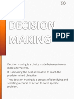 DECISION MAKING Presentation in Nursing Leadership and Management