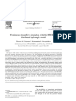 Continuous Streamflow Simulation With The HRCDHM Distributed Hydrologic Model