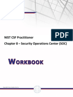 NIST CSF Practitioner Chapter 8 - Security Operations Center (SOC)