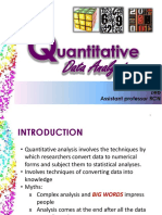 Uantitative: Data Analysis