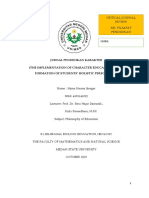 Jurnal Pendidikan Karakter (The Implementation of Character Education in The Formation of Students' Holistic Personality)