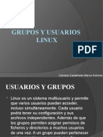 Grupos y Usuarios Linux