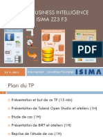 Tp1 de Business Intelligence Isima Zz3 F3: Intervenant: Jonathan Fontanel