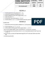 Maths STD 11 Half Yearly Course