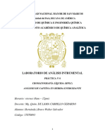 Informe de Cromatografía HPLC