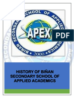 History of Biñan Secondary School of Applied Academics