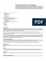 Common European Framework of Reference