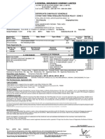 Certificate Cum Policy Schedule: Gccv-Public Carriers Other Than Three Wheelers Package Policy - Zone C