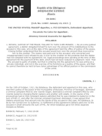 THE UNITED STATES, Plaintiff-Appellee, v. PIO ESTABAYA, Defendant-Appellant