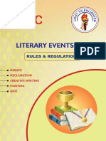 ASISC Rules and Regulations For Literary Events