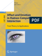 Affect and Emotion in Human-Computer Interaction - From Theory To Aplications - Christian PeterC PDF