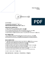 Gibson Les Paul Inspection Sheet PDF