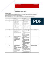 PE Grade 1 Lesson Plan 2019-2020