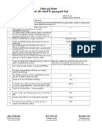 Road Estimate Format