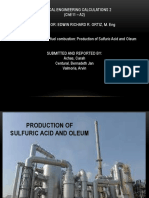 Sulfuric Acid and Oleum