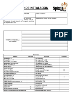 Formulario de Instalacion