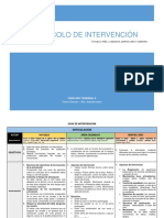 8vo Protocolo de Intervención - Articulación, Alimentación y Procesos Motores