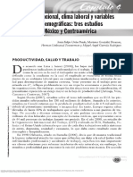 Clima y Ambiente Organizacional Trabajo Salud y Factores Psicosociales PDF