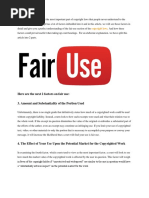 Here Are The Next 2 Factors On Fair Use