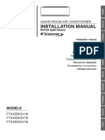 Installation Manual: Daikin Room Air Conditioner