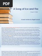 A Song of Ice and Fire: A Book Review by Ragni Kumari