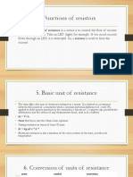 Functions of Resistors