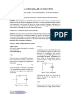 Carga y Descarga de Un Capacitor