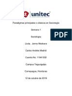 Paradigmas Principales o Clásicos en Sociología