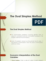 Lecture Dual Simplex Method