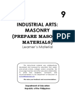 Industrial Arts: Masonry