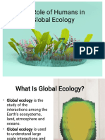 The Roles of Human in Global Ecology1