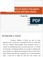 Microcontroler Based Pneumatic Brick Making Machine Model