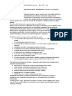 Nutrición Particular para Distintas Enfermedades y Estados Patológicos