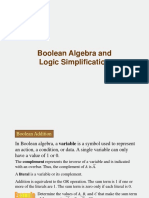 Boolean Algebra and Logic Simplification