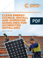 Clean Energy Council Install and Supervise Guidelines For Accredited Installers