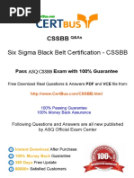 CertBus ASQ CSSBB Study Materials Braindumps With Real Exam PDF