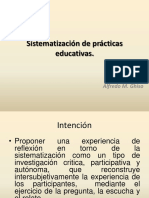 Taller de Sistematizacion Alfredo Ghiso