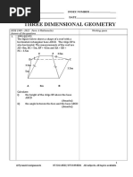 Three Dimensional Geometry