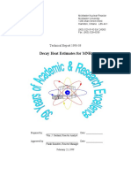 Decay Heat Calculation