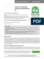 Journal Update For Total Intravenous Ansthesia