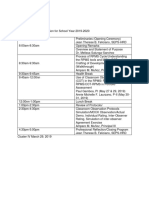 Training Matrix