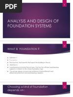 Analysis and Design of Foundation Systems