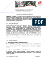 Informe de Gestión Camara de Comercio Villavicencio