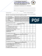 Work Immersion Performance Appraisal