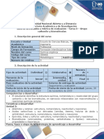 Guía de Actividades y Rúbrica de Evaluación - Tarea 3 - Grupo Carbonilo y Biomoléculas